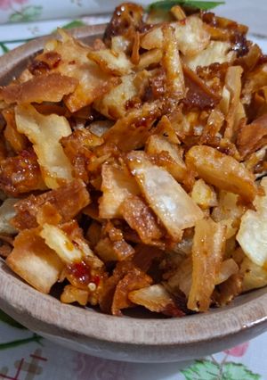 Foto resep Keripik Singkong Pedas Manis