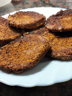 Una foto de Hamburguesas veganas de porotos colorados