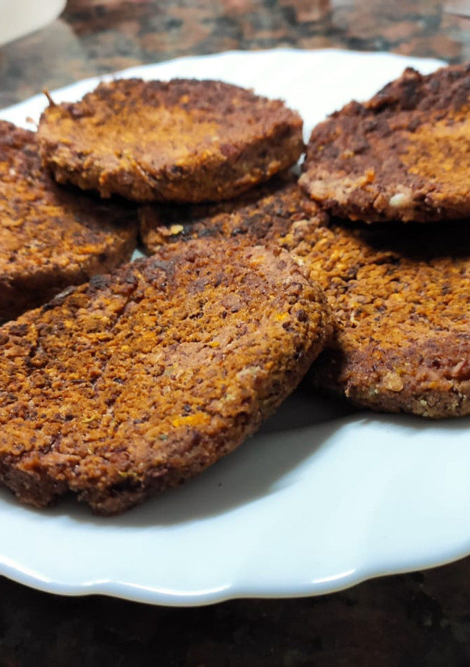 Una foto de Hamburguesas veganas de porotos colorados