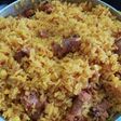 Locrio de longaniza o chorizo
