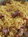 Locrio de longaniza o chorizo