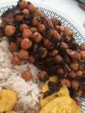 Garbanzos con pollo a la teriyaki