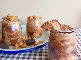 Mousse de cacahuete y chocolate
