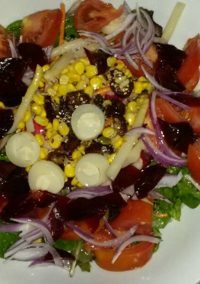 Una foto de Ensalada multicolor