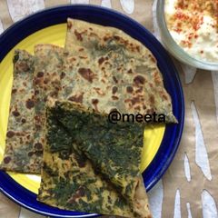 Stuffed Healthy Palak Paratha A picture of Stuffed Healthy Palak Paratha.