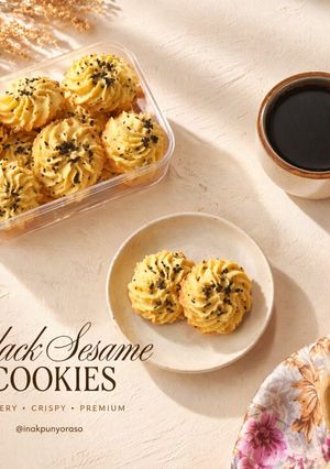 Foto resep Black Sesame Butter Cookie's