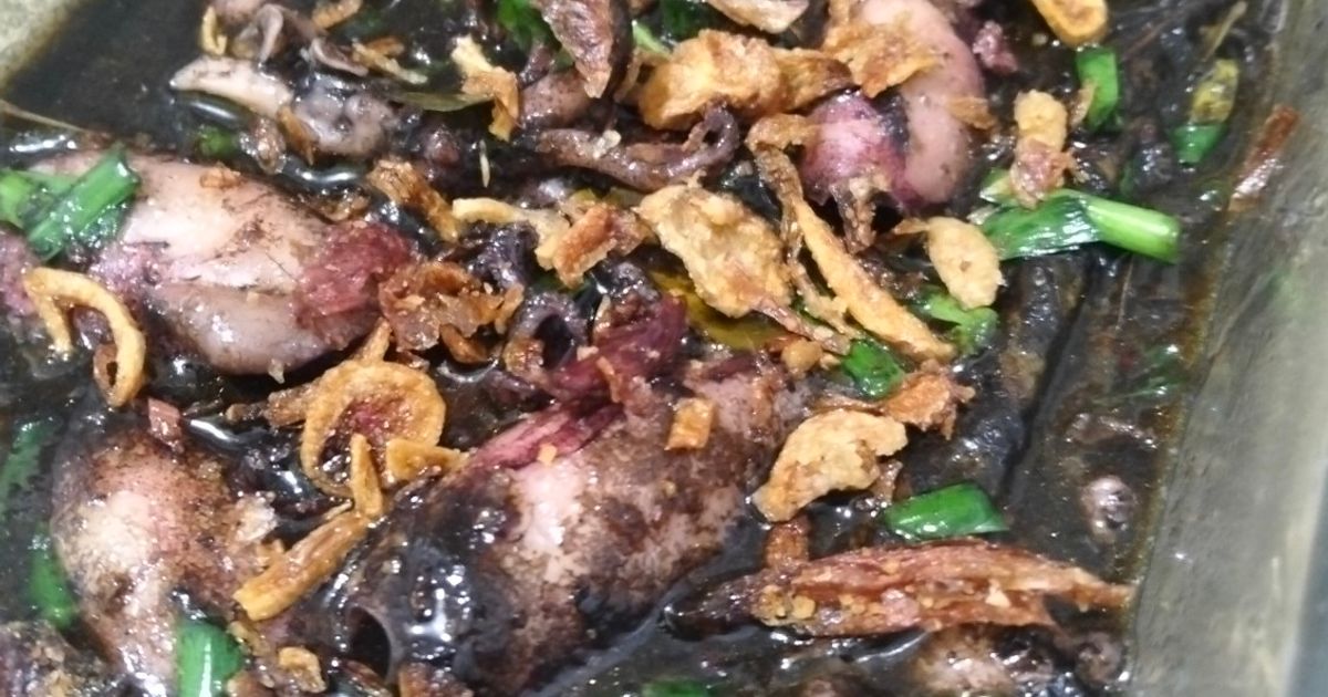 Cumi Hitam Daun Kucai