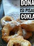 Donat isi pisang coklat