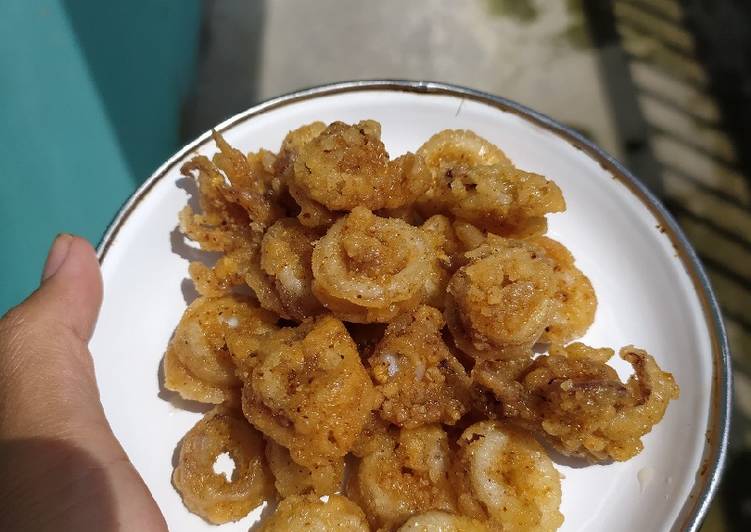 Resep 31. Cumi goreng tepung, Enak