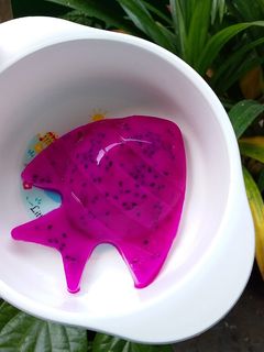 Foto resep Puding Santan Buah Naga #MpasiSnack11bulan