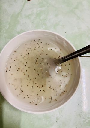 Hình của món Bột sắn dây hạt chia.
