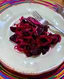 Ensalada de betarragas con cebolla