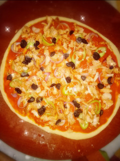 صورة لوصفة بيتزا 🍕 الطاجين بالدجاج
