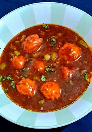 A picture of Chicken Manchurian.