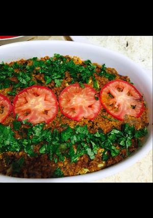 صورة لوصفة صينية مصقعة باللحمة