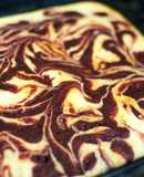 Homemade Red Velvet Swirl Brownies