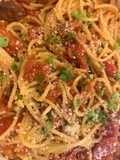 Pasta puttanesca(ish)