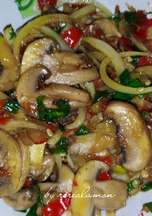 Foto resep Tumis jamur kancing pedas