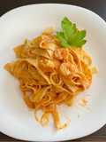 🍝 Pasta con salsa de langostinos 🍤