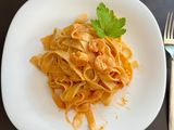 🍝 Pasta con salsa de langostinos 🍤