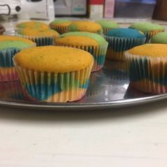 Rainbow cupcakes #mycakerecipe A picture of Rainbow cupcakes #mycakerecipe.
