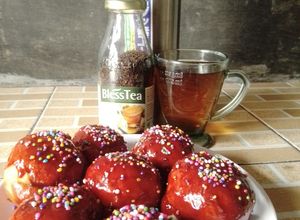 Foto resep Donut's Glaze Kurma TJ rasa strowbery