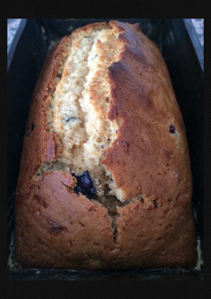 Una foto de Budín de arándanos y chia
