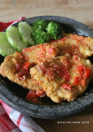 Foto resep Telur crispy geprek