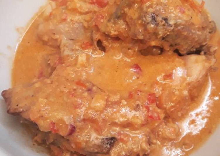 Bagaimana memasak Gulai ayam pedas gurih, Lezat