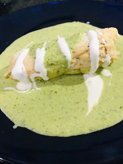 Una foto de Tamales de pollo sin masa