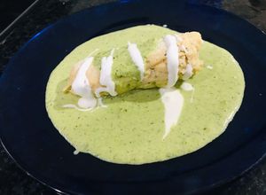 Una foto de Tamales de pollo sin masa