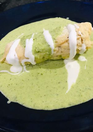 Una foto de Tamales de pollo sin masa