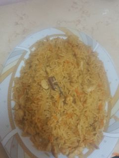 صورة لوصفة رز بسمتي بالفراخ