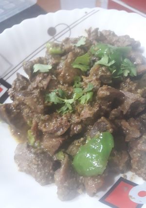 صورة لوصفة كبدة الداند مشرملة 🍜👍👍