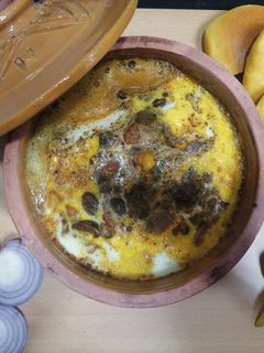 صورة لوصفة طاجن فول بالبيض 😋🌹