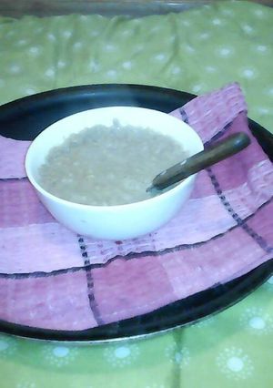 Una foto de Crema de avena integral
