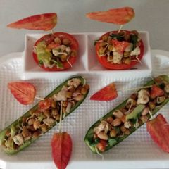 A picture of Protein enriched boat salad.