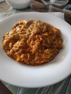 Una foto de Pollo al curry