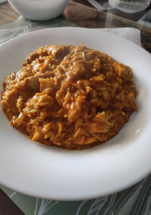 Una foto de Pollo al curry