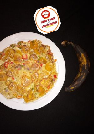 A picture of Plantain frittata.