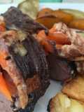 Colita de cuadril al horno rellena