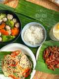 Delicious and Colorful Family Meal with Lots of Vegetables