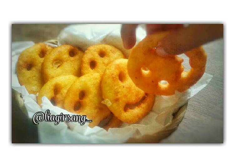 Resep Smiley Fries / Smiley Potatoes, Enak Banget