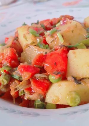 A picture of Aloo Matar gajar.