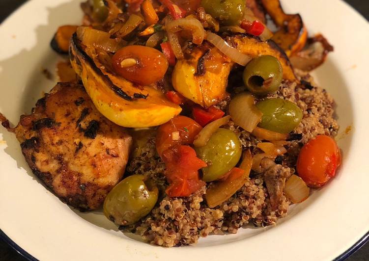 Easiest Way to Prepare Award-winning Moroccan chicken and pumpkin with quinoa