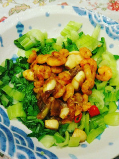 青江菜蒜味蝦仁 的食譜成品照片