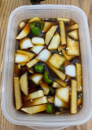 Hình của món Rau Củ Ngâm Tương Chua Ngọt Hàn Quốc (장아찌).