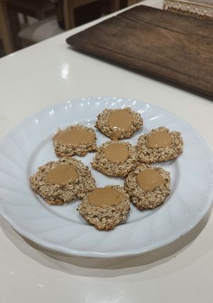 Una foto de Pepas de avena y pasta de maní