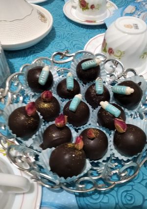 صورة لوصفة حلوى سريعة بدون طهي 😋