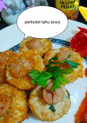 Foto resep Perkedel tahu isi sosis